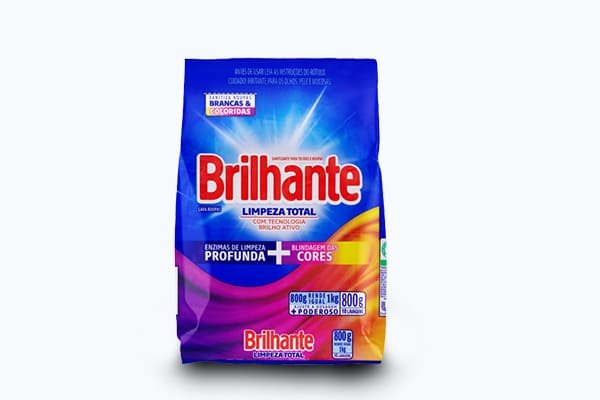 sabao em po brilhante
